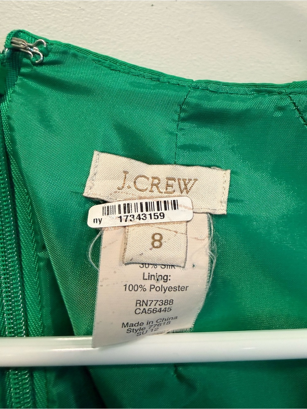 J. Crew Kelly Green Sleeveless Fit-and-Flare Dress - Picture 6 of 7